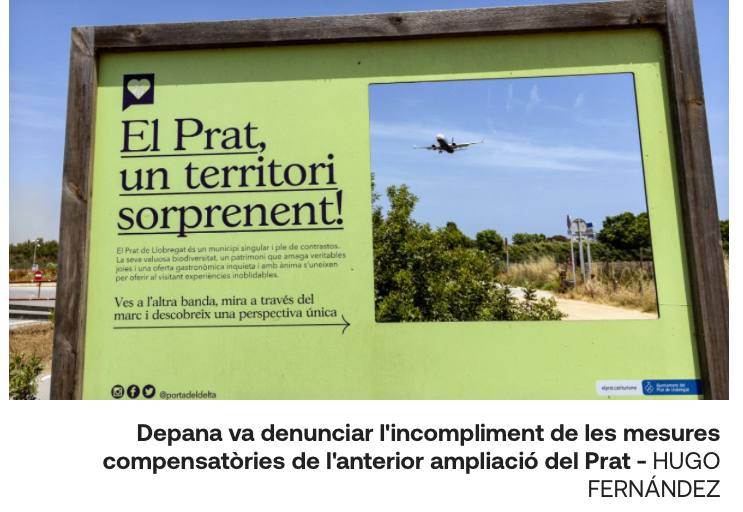 DEPANA alerta que el cas de l’ampliació de l’Aeroport del Prat podria acabar al Tribunal de Justícia europeu